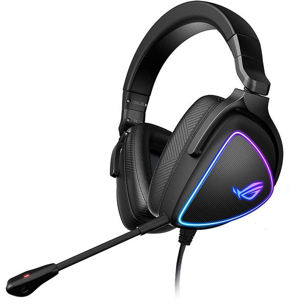 Casti gaming cu fir ASUS Gaming Headset ROG Delta S, USB-C, AI noise-canceling mic, MQA rendering technology, Hi-Res ESS 9281 QUAD DAC, Headphones 20 ~ 40000 Hz, Mic 100 ~ 10000 Hz, Virtual 7.1, RGB lighting 28518 foto