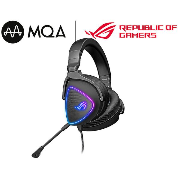 Casti gaming cu fir ASUS Gaming Headset ROG Delta S, USB-C, AI noise-canceling mic, MQA rendering technology, Hi-Res ESS 9281 QUAD DAC, Headphones 20 ~ 40000 Hz, Mic 100 ~ 10000 Hz, Virtual 7.1, RGB lighting 28518 foto