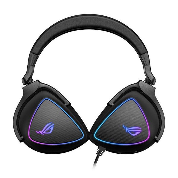 Casti gaming cu fir ASUS Gaming Headset ROG Delta S, USB-C, AI noise-canceling mic, MQA rendering technology, Hi-Res ESS 9281 QUAD DAC, Headphones 20 ~ 40000 Hz, Mic 100 ~ 10000 Hz, Virtual 7.1, RGB lighting 28518 foto