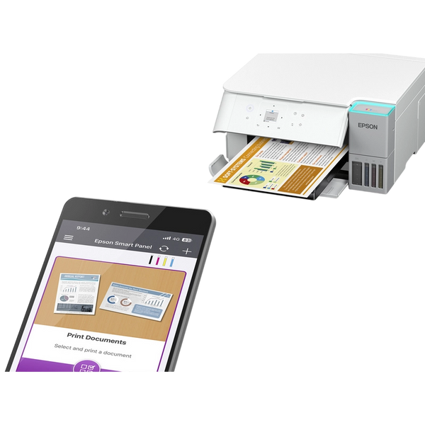 MFD Epson EcoTank L4367 White, All-in-One Functions: Print, Scan, Copy, Duplex, 4.800 x 1.200 DPI, Pigment black and Dye colour Inks, USB, Wi-Fi Direct, Wireless LAN IEEE 802.11a/b/g/n/ac 261471 DOXYTERRA.md foto