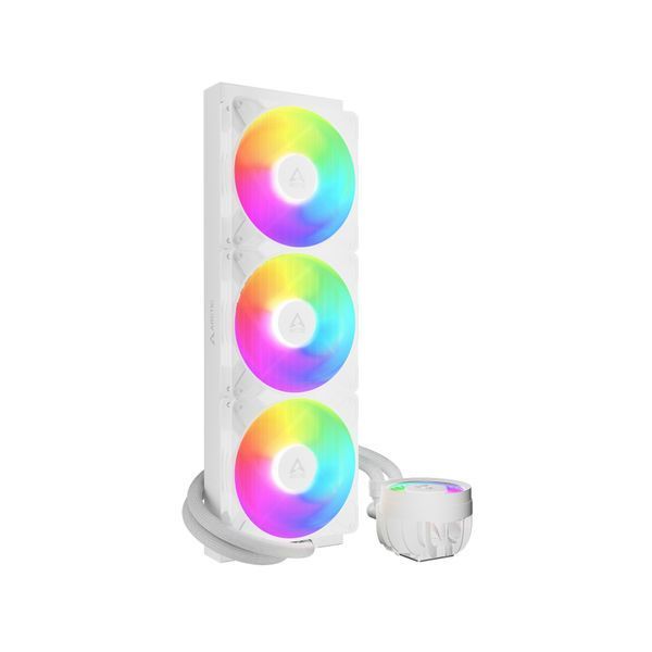 Sistem de racire cu lichid Arctic Liquid Freezer III Pro 420 A-RGB White Multi Compatible All-In-One CPU Water Cooler, Intel 1851/1700 AMD AM5/AM4, VRM Fan A-RGB: 400&ndash;2500rpm, Pump: 800&ndash;2800rpm, 3x140mm P14 Pro A-RGB Fan 400&ndash;2500rpm, Airflow 110 cfm/186 m 32976 DOXYTERRA.md foto