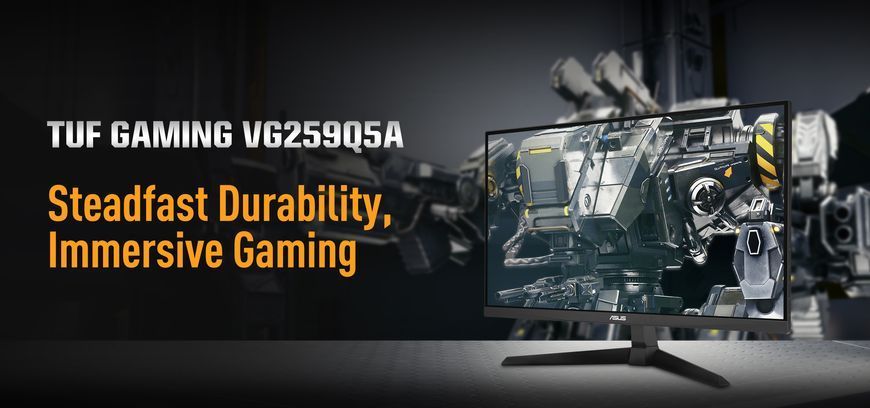 Monitor 24.5 ASUS TUF Gaming VG259Q5A Fast IPS Gaming Monitor WIDE 16:9, HDR10, 0.2832, 0.3ms, 200Hz, FreeSync Premium&G-Sync, Cont. 1000:1, H:240-240kHz,V:48-200Hz, 1920x1080 FullHD, Speakers 2x2W,2xHDMI v2.0/Display Port1.4 33319 DOXYTERRA.md foto