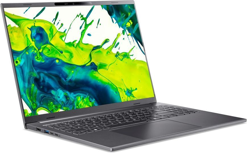 Laptop Acer 16.0 Aspire 16 AI A16-61M Steel Gray, AMD Ryzen AI 7 350, 32Gb, 1Tb, AMD Radeon Graphics, 16.0 OLED WUXGA (2048x1280) Non-glare, HDMI, 802.11ax, USB4, USB-A, CR, FHD Web, Linux, Illum Keyb, NX.JS3EU.004 240119 DOXYTERRA.md foto