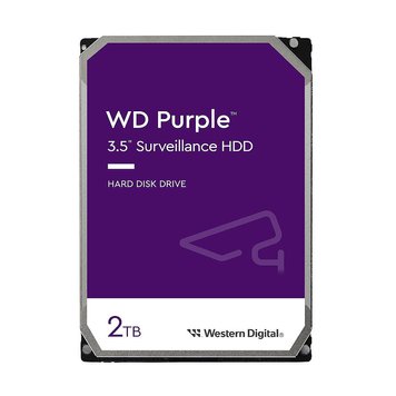 Жесткий диск 2TB Western Digital Purple (Surveillance HDD) WD23PURZ, 5400 rpm, SATA3 6GB/s, 64MB (внутрений жесткий диск HDD) 31517 фото