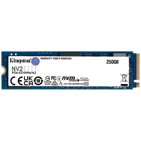 250GB SSD M.2 Type 2280 PCIe 4.0 x4 NVMe Kingston NV2 SNV2S/250G, Read 3000MB/s, Write 1300MB/s 31184 фото