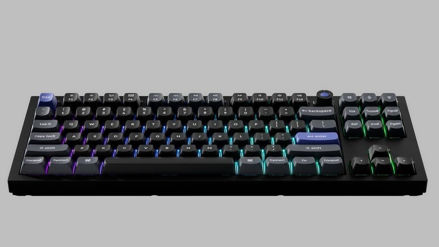 Tastatura mecanica Keychron Q3 HE 8K Magnetic Switch Custom Full-Metal Mechanical Keyboard (Q3HW-M1), Carbon Black, 80% TKL layout, Knob, RGB Backlight, Keychron Ultra-fast Lime Magnetic Switch, Hot-Swap, 8K Polling Rate, Wired, USB Type-C, gamer 33502 DOXYTERRA.md foto