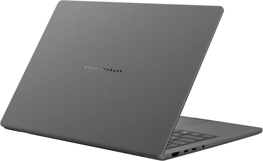 Laptop ASUS 14.0 Zenbook A14 OLED UX3407QA Iceland Gray, Qualcomm Snapdragon X X1-26-100, 16Gb, 512Gb, Qualcomm Adreno, 14.0 OLED WUXGA (1920x1200) Glare, HDMI, 802.11be, BT, USB4, USB-A, IR FHD Web, Win11 Home, Illum Keyb, UX3407QA-QD215W 232373 DOXYTERRA.md foto