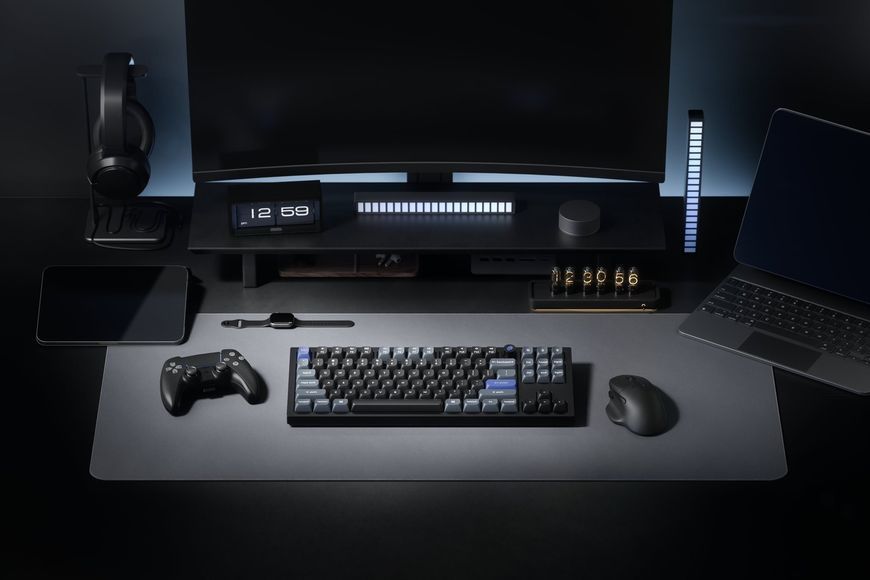 Tastatura mecanica Keychron Q3 HE 8K Magnetic Switch Custom Full-Metal Mechanical Keyboard (Q3HW-M1), Carbon Black, 80% TKL layout, Knob, RGB Backlight, Keychron Ultra-fast Lime Magnetic Switch, Hot-Swap, 8K Polling Rate, Wired, USB Type-C, gamer 33502 DOXYTERRA.md foto