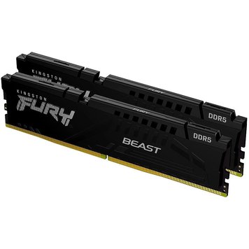 Memorie operativa 32GB DDR5 Dual-Channel Kit Kingston HyperX FURY Beast Black KF560C40BBK2-32 32GB (2x16GB) DDR5 PC5-48000 6000MHz CL40, Retail(memorie/память) 31519 foto