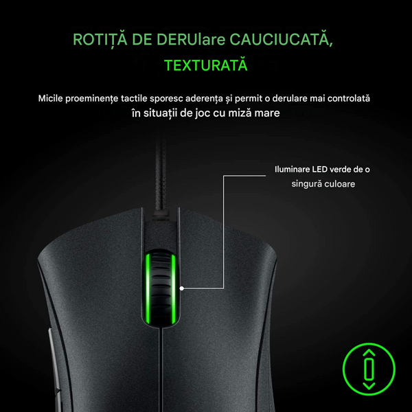 Razer Gaming Mouse DeathAdder Essential ( RZ01-03850100-R3M1 ), 6400 DPI optical sensor, Mechanical Mouse, 5 Hyperesponse buttons, wired USB cable 1.8m 33564 DOXYTERRA.md foto