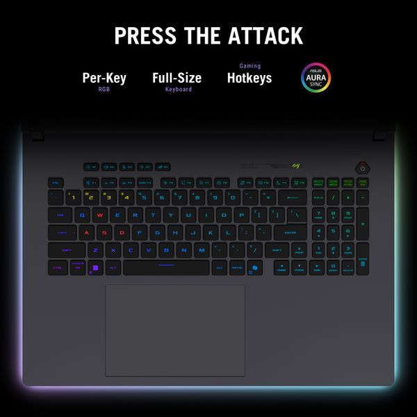 Laptop ASUS 18.0 ROG Strix G18 G815LW Eclipse Gray, Intel Core Ultra 9 275HX, 32Gb, 1Tb, GeForce RTX 5080 16Gb, 18.0 2.5K (2560x1600) 240Hz Non-glare, HDMI, 2.5Gbit Ether, 802.11be, TB5, USB-A, IR FHD Web, No OS, Illum RGB Keyb, G815LW-S9014 234366 DOXYTERRA.md foto