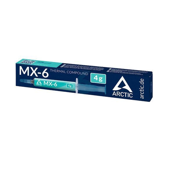 Термопаста Arctic MX-6 ULTIMATE Performance Thermal Paste 4g, Continuous Use Temperature -50-150C, Viscosity 45000 poise, Density 2.6 g/cm3, ACTCP00080A 30974 DOXYTERRA.md фото