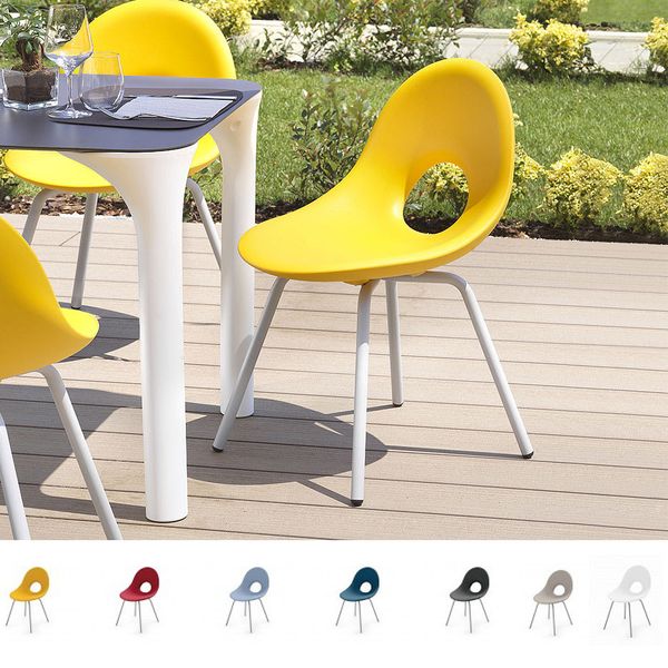 Стул LYXO Candy chair with 4 aluminium legs - Epoxy powder coating - Outdoor SE301-000002 (Стул для сада и террасы) 25689 фото