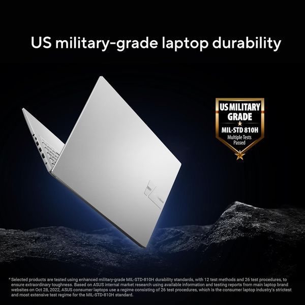 Laptop ASUS 15.6 Vivobook 15 M1502NAQ Cool Silver, AMD Ryzen 7 170, 16Gb, 512Gb, AMD Radeon Graphics, 15.6 FHD (1920x1080) Non-glare, HDMI, 802.11ax, 2x USB-C, USB-A, HD Web, No OS, Illum Keyb, M1502NAQ-BQ049 248400 DOXYTERRA.md foto