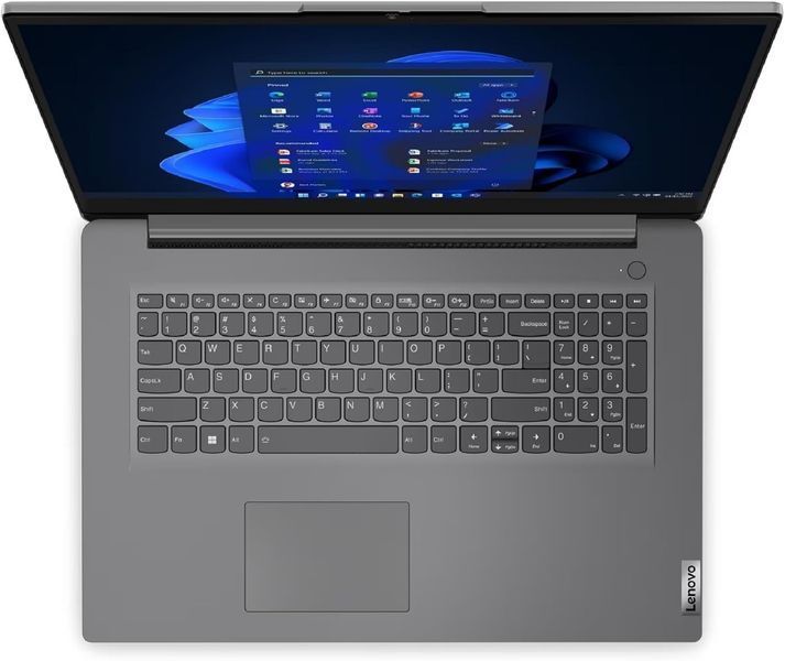 Laptop Lenovo 17.3 V17 G4 IRU Iron Grey, Intel Core i5-13420H, 8Gb, 512Gb, Intel UHD Graphics, 17.3 IPS FHD (1920x1080) Non-glare, HDMI, 802.11ax, USB-C, USB-A, CR, HD Webcam, FP, 83A2004CRU 233413 DOXYTERRA.md фото