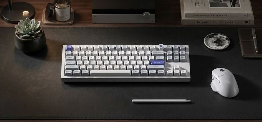 Tastatura mecanica Keychron Q3 HE 8K Magnetic Switch Custom Full-Metal Mechanical Keyboard (Q3HW-P1), White, 80% TKL layout, Knob, RGB Backlight, Keychron Ultra-fast Lime Magnetic Switch, Hot-Swap, 8K Polling Rate, Wired, USB Type-C, gamer 33503 DOXYTERRA.md foto