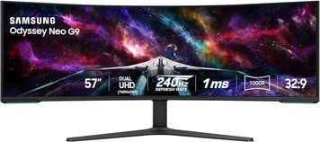 Monitor 57 SAMSUNG Odyssey Neo G9 G95NC White, Curved-VA, 7680x2160, 240Hz, 1msGTG, 420cd, HDR10, HDMI+DP+USB 248007 DOXYTERRA.md foto