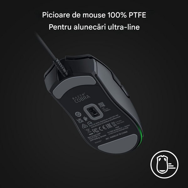 Razer Gaming Mouse Cobra ( RZ01-04650100-R3M1 ), Black, 8500 DPI 4G laser sensor, 6 programmable buttons, Wired - Razer Speedflex Cable, Razer Chroma RGB 33565 DOXYTERRA.md foto