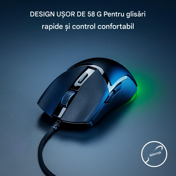 Razer Gaming Mouse Cobra ( RZ01-04650100-R3M1 ), Black, 8500 DPI 4G laser sensor, 6 programmable buttons, Wired - Razer Speedflex Cable, Razer Chroma RGB 33565 DOXYTERRA.md foto