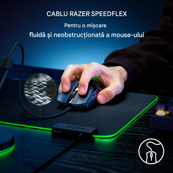 Razer Gaming Mouse Cobra ( RZ01-04650100-R3M1 ), Black, 8500 DPI 4G laser sensor, 6 programmable buttons, Wired - Razer Speedflex Cable, Razer Chroma RGB 33565 DOXYTERRA.md foto
