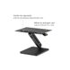 Brateck DWS36-01 Gas Spring Sit-Stand Desk Converter for Laptop, Black, Tabletop Tilt Range: 0~-45°, Height Range: 105~325mm, Weight Capacity 5Kg 32027 фото 5