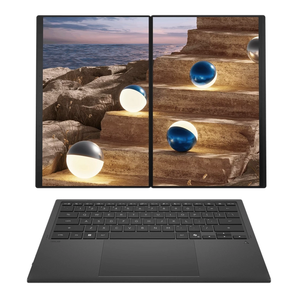 Laptop ASUS 14 ZenBook Duo OLED UX8407AA, Intel Core Ultra X9 388H 1.6-5.1Ghz/32GB LPDDR5X/SSD 1TB M.2 NVMe PCIe4.0/Intel Arc Graphics/WiFi 7/BT5.4/HDMI/FHD cam IR/Illum. Keyb./14 Touchscreen OLED 144Hz 500nits HDR 3K (2880x1800)/Windows 11 UX8407AA-SN049 33694 DOXYTERRA.md foto