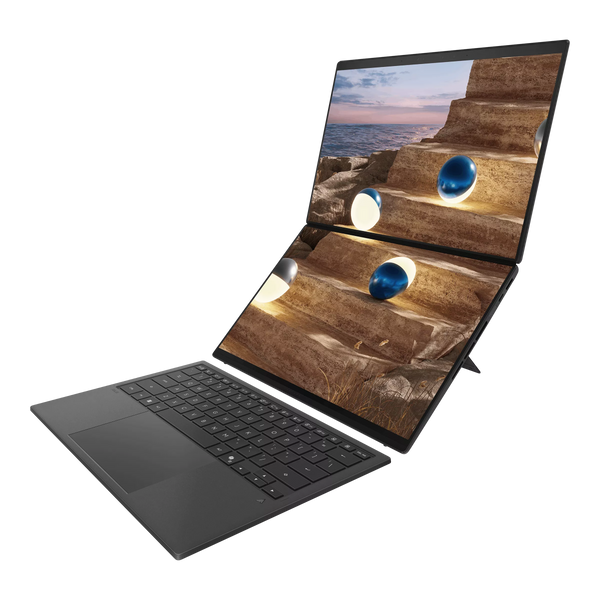 Laptop ASUS 14 ZenBook Duo OLED UX8407AA, Intel Core Ultra X9 388H 1.6-5.1Ghz/32GB LPDDR5X/SSD 1TB M.2 NVMe PCIe4.0/Intel Arc Graphics/WiFi 7/BT5.4/HDMI/FHD cam IR/Illum. Keyb./14 Touchscreen OLED 144Hz 500nits HDR 3K (2880x1800)/Windows 11 UX8407AA-SN049 33694 DOXYTERRA.md foto