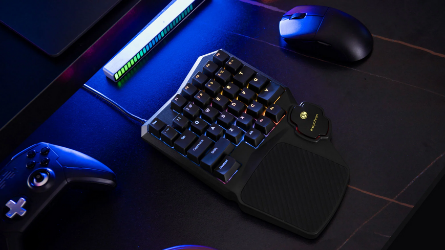 Клавиатура механическая Keychron C0 HE One Handed Magnetic Switch Gaming Keyboard (C0HW-H1), Black, Number Pad, Knob, RGB Backlight, Keychron Ultra-fast Lime Magnetic Switch, Hot-Swap, 8K Polling Rate, Wired, USB Type-C, gamer 33505 DOXYTERRA.md фото