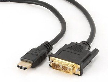 Gembird CC-HDMI-DVI-6 cable HDMI to DVI, 1.8m, male-male, GOLD, 18+1pin single-link 24169 DOXYTERRA.md фото