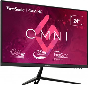 23.8 VIEWSONIC IPS LED VX2428 Gaming Bordless Black (0.5ms, 1000:1, 250cd, 1920x1080, 178°/178°, HDMI x 2, DisplayPort, 165Hz Refresh Rate, HDR10, AMD Adaptive Sync, Speakers 2 x 2W, Audio Line-out, VESA) VX2428 фото