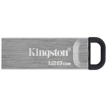 128GB Flash Drive Kingston DTKN/128GB DataTraveler Kyson Silver, Metal casing, USB3.2, Compact and lightweight (Read 200 MByte/s) (memorie portabila Flash USB/внешний накопитель флеш память USB) 31187 foto