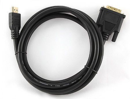 Gembird CC-HDMI-DVI-6 cable HDMI to DVI, 1.8m, male-male, GOLD, 18+1pin single-link 24169 DOXYTERRA.md фото