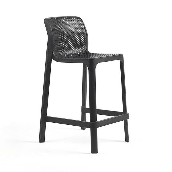 Стул полубарный Nardi NET STOOL MINI ANTRACITE 40356.02.000 (Стул полубарный для сада и террасы) 28103 фото