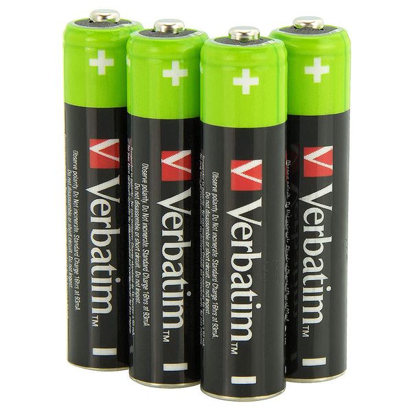 Verbatim AAA Rechargeable Battery 950mAh 4 Pack 49942 25637 фото