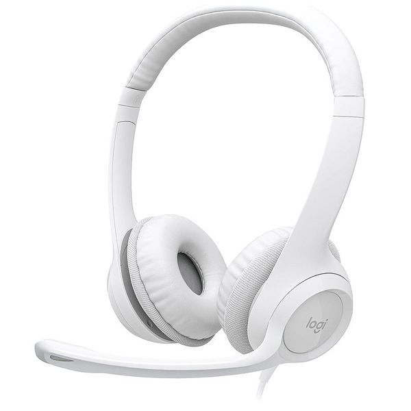 Logitech H390 USB Headset, White 20Hz-20kHz, Microphone: 100Hz-10kHz, 2.4m cable, 981-001286 (casti cu microfon/наушники с микрофоном) 31849 фото