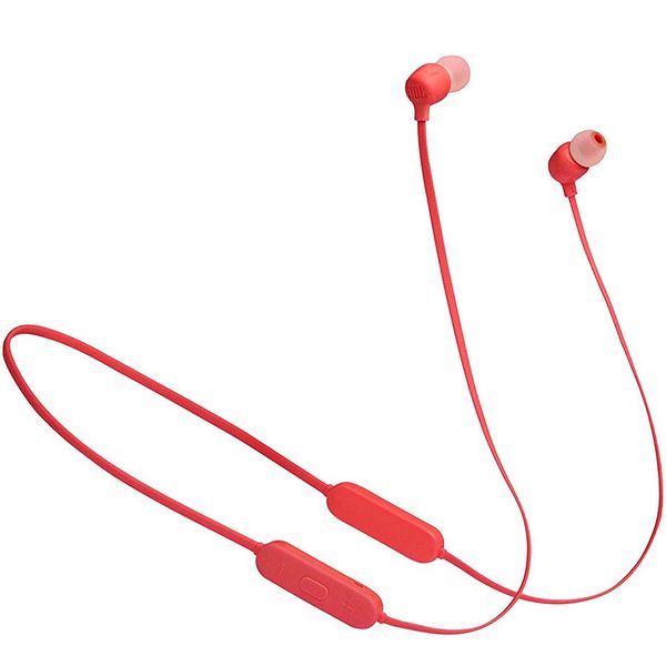 Беспроводные наушники с микрофоном внутриканальные JBL Tune T125BT Red Bluetooth Wireless In-Ear Headphones, 20Hz-20kHz, 16 Ohms, 96dB, Microphone, Remote, BT5.0, 120 mAh Lithium-Ion Polymer up to 16 hours, JBLT125BTCOR (casti cu microfon fara fir JBL / б 29252 фото