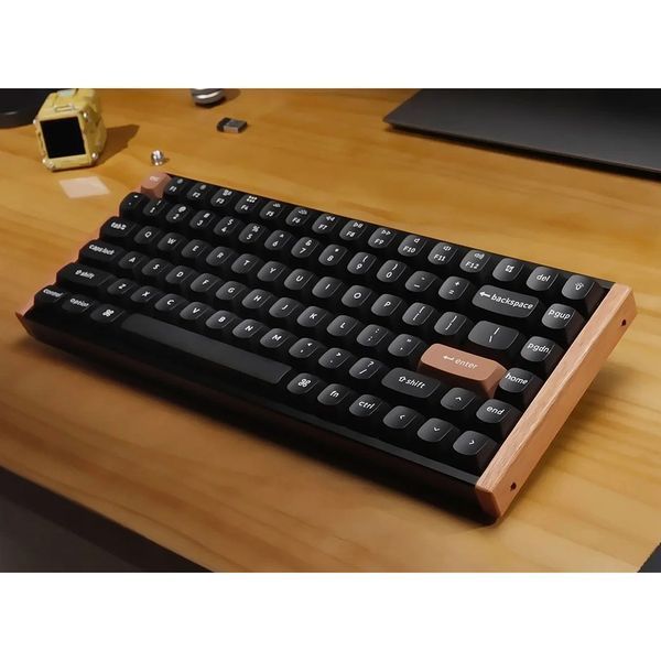 Клавиатура Keychron K2 HE QMK Wireless Magnetic Switch Custom Keyboard Russian Layout (K2H-F1-RU), SE Aluminum+Wood Frame, 75% layout, RGB Backlight, Gateron Double-Rail Magnetic Nebula Switch, Hot-Swap, 2.4GHz&Bluetooth, USB Type-C, gamer 33251 DOXYTERRA.md фото