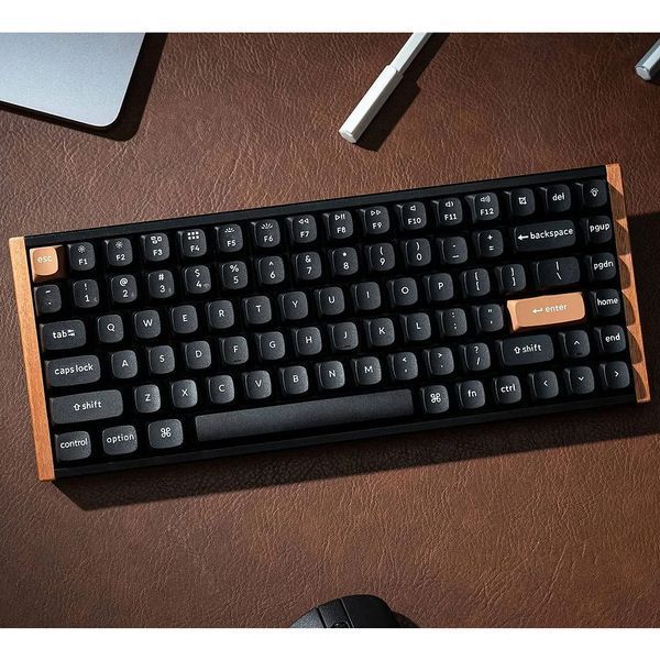 Клавиатура Keychron K2 HE QMK Wireless Magnetic Switch Custom Keyboard Russian Layout (K2H-F1-RU), SE Aluminum+Wood Frame, 75% layout, RGB Backlight, Gateron Double-Rail Magnetic Nebula Switch, Hot-Swap, 2.4GHz&Bluetooth, USB Type-C, gamer 33251 DOXYTERRA.md фото