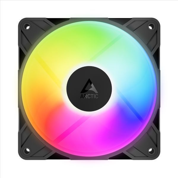 Вентилятор для корпуса Case/CPU FAN Arctic P12 Pro Reverse A-RGB Black, A-RGB PWM Fan with Cable Splitter, 120x120x27 mm, 4-Pin-Connector + 4-Pin-Socket, 500-3000rpm, Airflow 73 cfm / 124 m3/h, ACFAN00322A 33532 DOXYTERRA.md фото