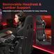 Scaun de gaming LumiVida Gaming Chair with Headrest & Lumbar Support LV-CH06-14, Black, Mesh Fabric, 2D Armrest, Steel Frame, 350mm Nylon Plastic Base, PU Hooded Caster, 100mm Class 3 Gas Lift, Weight Capacity 150 Kg (Scaun de gaming cu tetieră și suport  33413 foto 11 DOXYTERRA.md