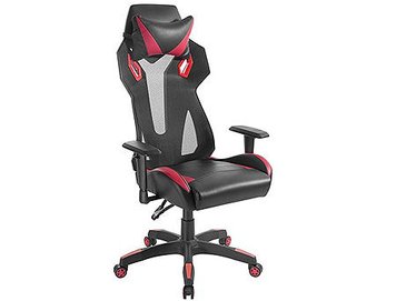 Scaun gaming Lumi Gaming Chair Back Breathable Mech with Headrest CH06-8, Black/Red, Height Adjustable Armrest, 350mm Nylon Base, 60mm Nylon Caster, 100mm Class 3 Gas Lift, Weight Capacity 150 Kg 26945 foto