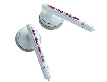 E11010 ELECOM WAND "Gem Drops" Jewel Type Stereo Headphones - (White, Raspberyl pink), 20 Hz to 20 kHz, 32 Ohm, 104 dB/1 mW (mini casti/мини наушники) 12157 foto