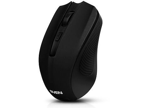 Mouse SVEN RX-345 Wireless Black, 600/1000/1400dpi, nano reciever, USB (mouse fara fir/беспроводная мышь) 23430 фото