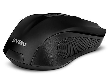 Mouse SVEN RX-345 Wireless Black, 600/1000/1400dpi, nano reciever, USB (mouse fara fir/беспроводная мышь) 23430 фото