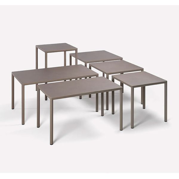 Стол Nardi PIAVE 120x70 tabacco materia vern. tabaco 50467.00.367 (Стол ламинированный c алюминиевой базой для сада террасы балкон) 33066 DOXYTERRA.md фото