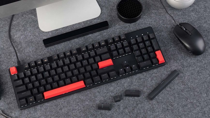 Tastatura mecanica Keychron Lemokey X2 QMK Wired Mechanical Keyboard (X2-A1), Black, Full size layout, Red Backlight, Shine-Through Keycaps, Keychron Mechanical Red Switch, 1000Hz Polling Rate, USB Type-C, gamer 33507 DOXYTERRA.md foto