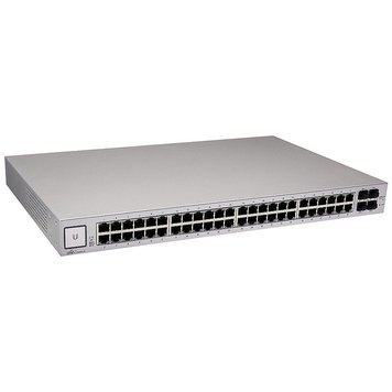 Ubiquiti UnFi Switch 48 (USW-48), 48-Port Gigabit Switch with SFP Managed Layer 2, 4-ports SFP, 48 10/100/1000 Mbps Ethernet RJ45 Ports, 1.3" Touchscreen display, Non-Blocking Throughput: 52 Gbps, Forwarding rate: 77.376 Mbps, Rackmountable 31164 foto