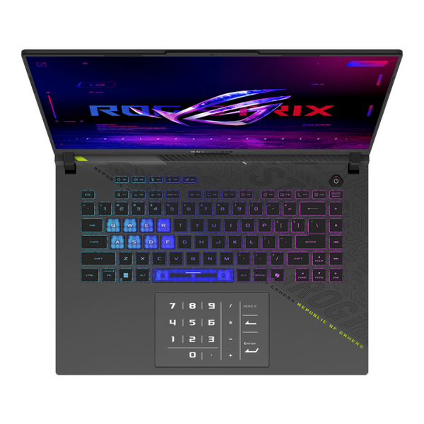 Laptop ASUS 16.0 ROG Strix G16 G614FM Eclipse Gray, AMD Ryzen 9 9955HX, 32Gb, 1Tb, GeForce RTX 5060 8Gb, 16.0 2.5K (2560x1600) 240Hz Non-glare, HDMI, Gbit Ethernet, 802.11ax, 2x USB4, 2x USB-A, FHD Webcam, No OS, 90Wh Battery, Illum RGB Keyb, G614FM-S5076 249734 DOXYTERRA.md foto