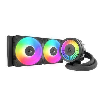 Водяное охлаждение Arctic Liquid Freezer III Pro 240 A-RGB Multi Compatible All-In-One CPU Water Cooler, Intel 1851/1700 AMD AM5/AM4, VRM Fan A-RGB: 400&ndash;2500rpm, Pump: 800&ndash;2800rpm, 2x120mm P12 Pro A-RGB Fan 600&ndash;3000rpm, Airflow 77 cfm/131 m3/h, FDB 33260 DOXYTERRA.md фото