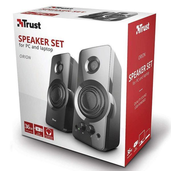 Boxe Active Speakers Trust Orion 2.0 Speaker Set, 36W, USB-powered, Black 29683 DOXYTERRA.md foto
